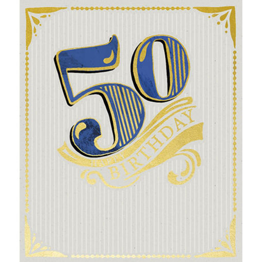 Picture of 50 HAPPY BIRTHDAY CARD